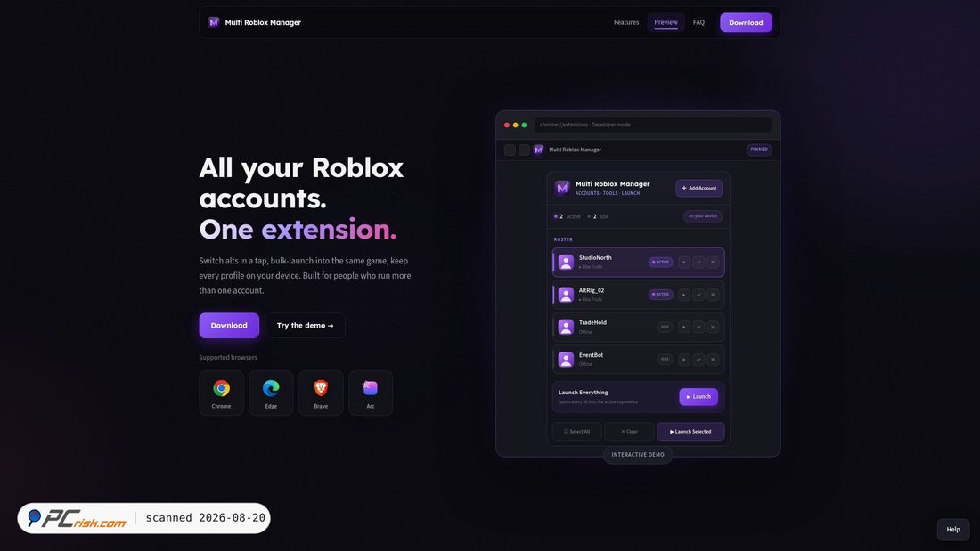 Screenshot of romulti.to