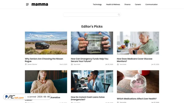 ron.mamma.com screenshot