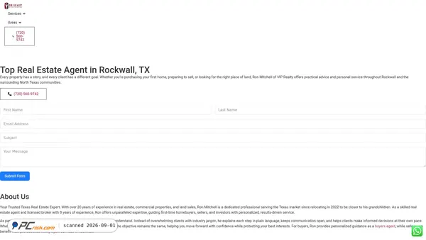 ronmitchell.coregrowthproperty.com screenshot