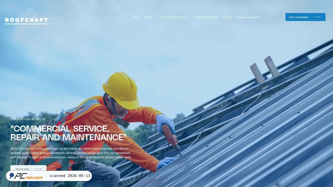 Screenshot di roofcraftllc.com
