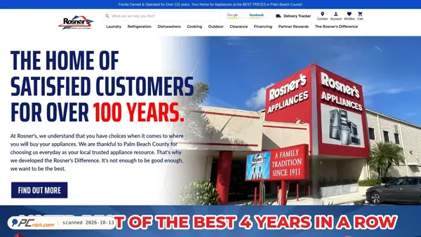 rosners.com Screenshot
