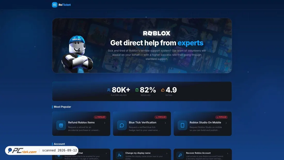 Zrzut ekranu roticket.com