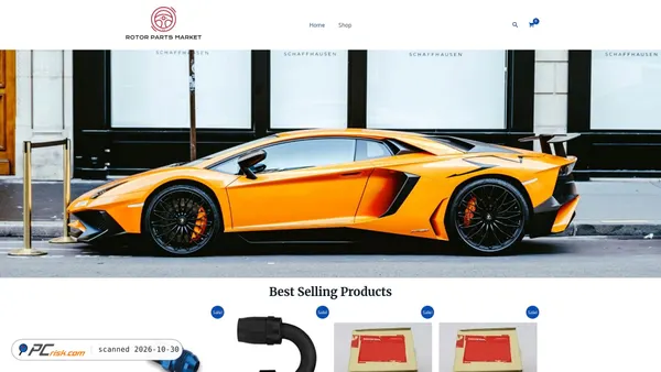 Screenshot di rotorpartsmarket.com