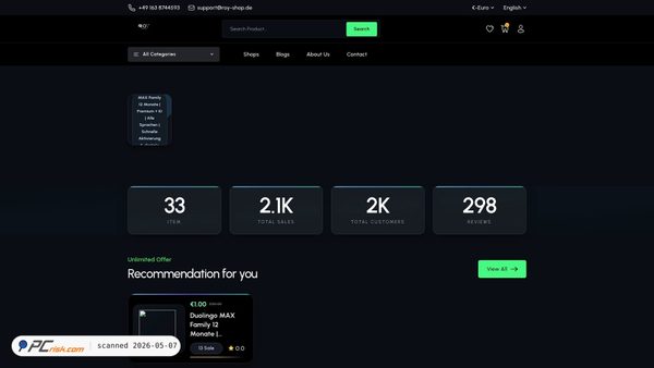 roy-shop.com screenshot