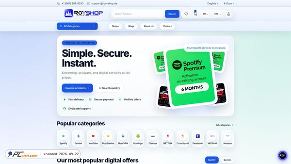 roy-shop.com screenshot