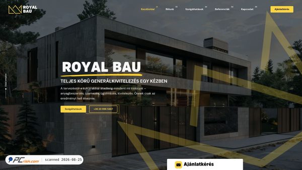 royalbau.hu screenshot