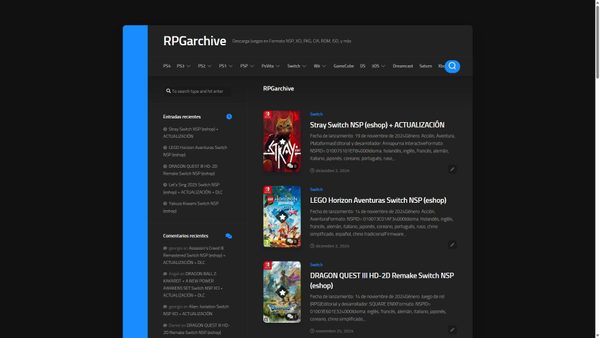 rpgarchive.net screenshot