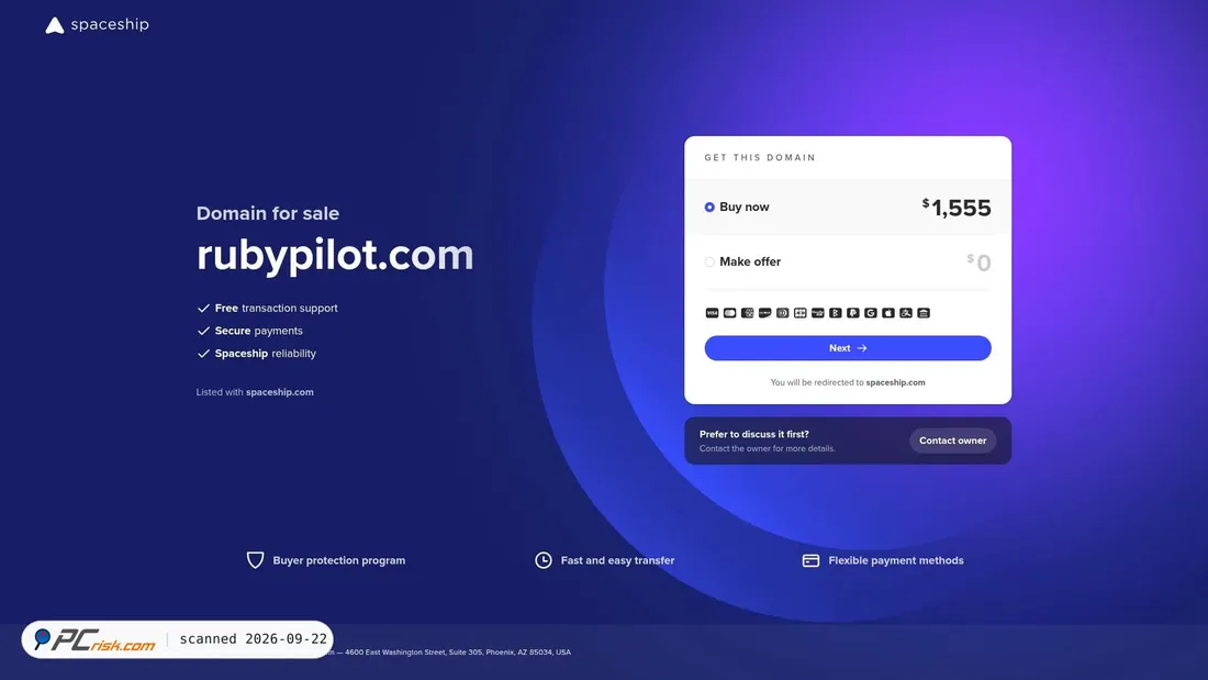 Screenshot of rubypilot.com