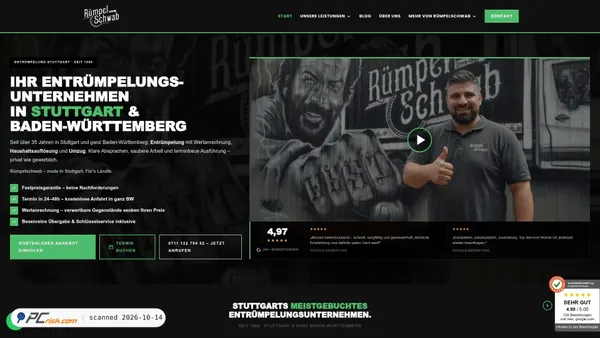 Screenshot van ruempelschwab.de