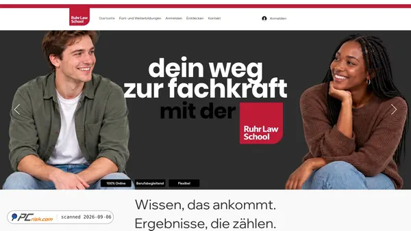 ruhrlawschool.de Screenshot