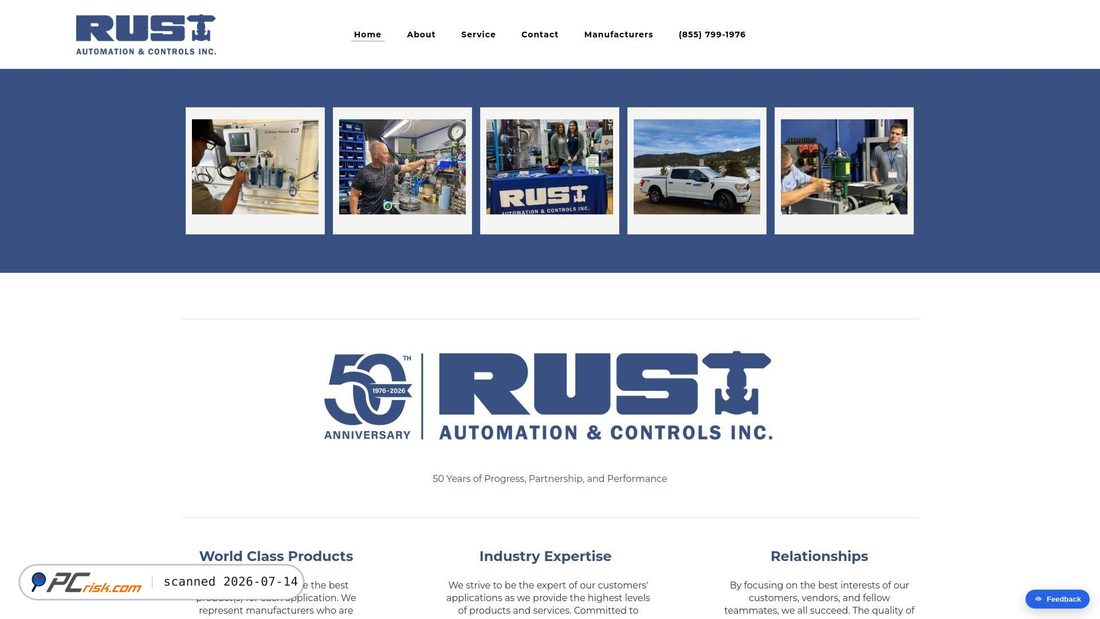 Screenshot of rustco.com