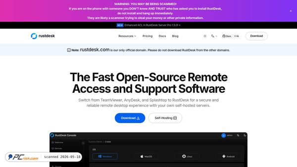 rustdesk.com screenshot