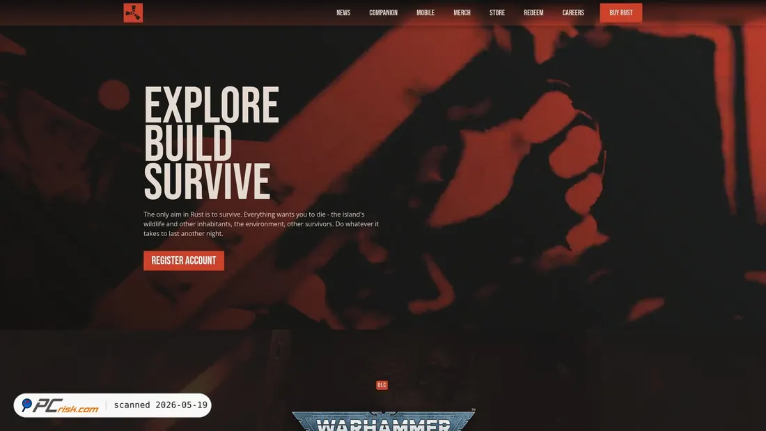Screenshot of rustplusverify.com
