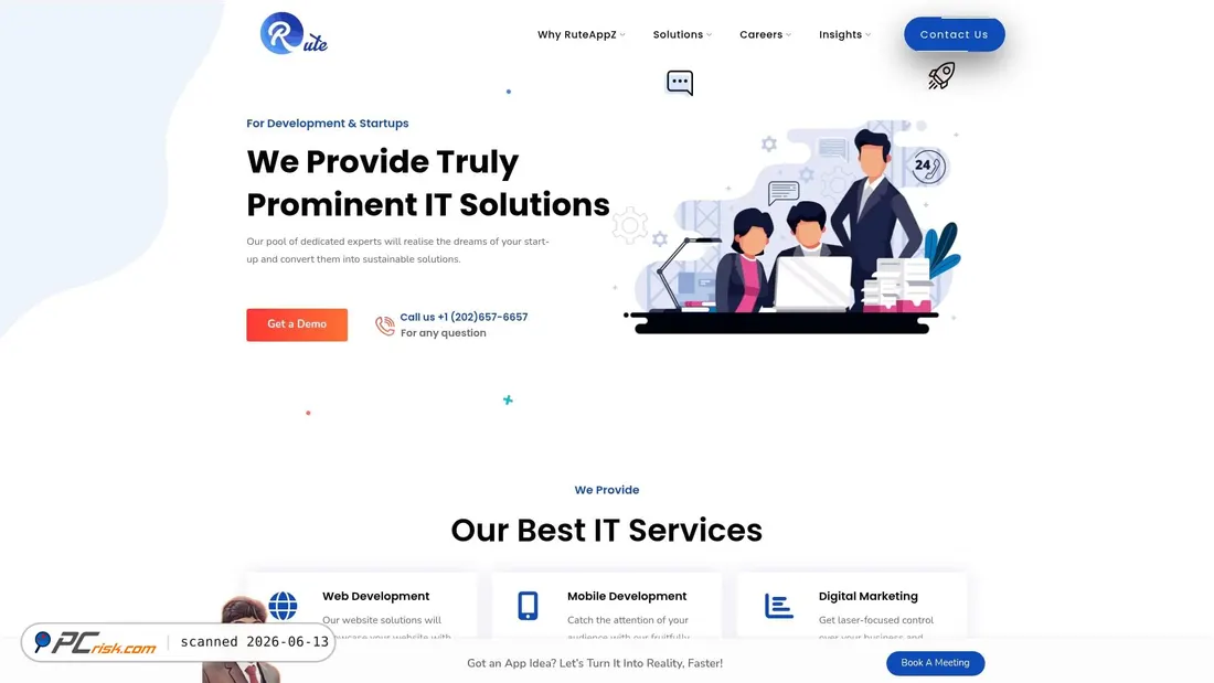 Screenshot di ruteappz.com