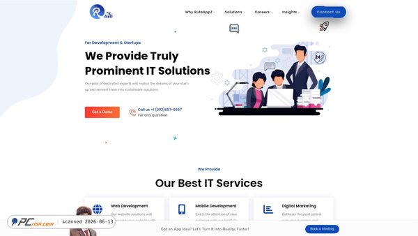 ruteappz.com screenshot