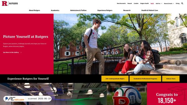 rutgers.edu screenshot