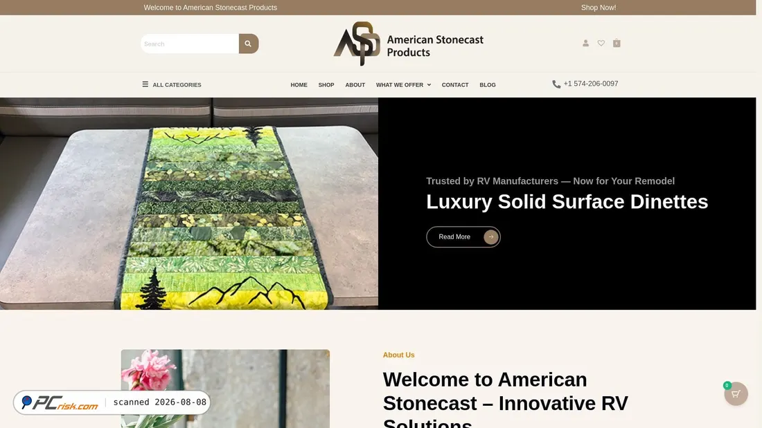 Screenshot of rv-sinks.com