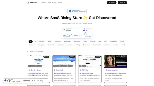 Screenshot di saastool.site