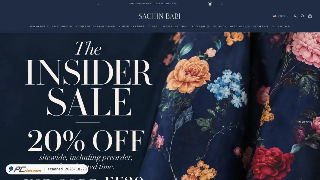 Screenshot van sachinandbabi.com