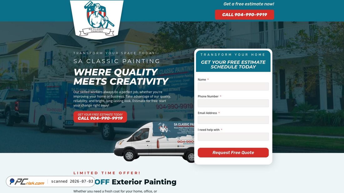 Screenshot of saclassicpaintinglp.com
