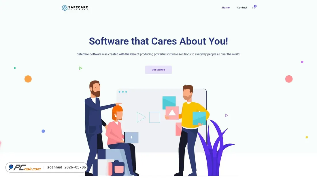Screenshot di safecaresoftware.com