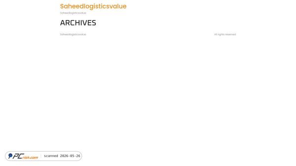 saheedlogisticsvalue.com screenshot