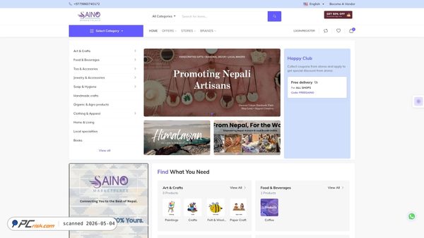 sainomarket.com screenshot