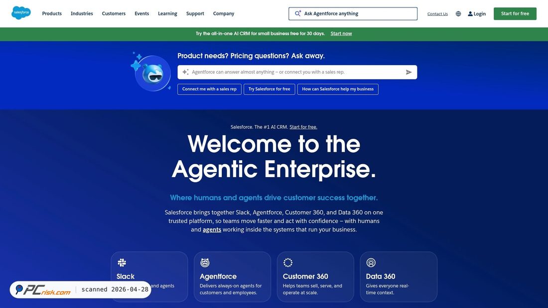 Screenshot von salesforce.com