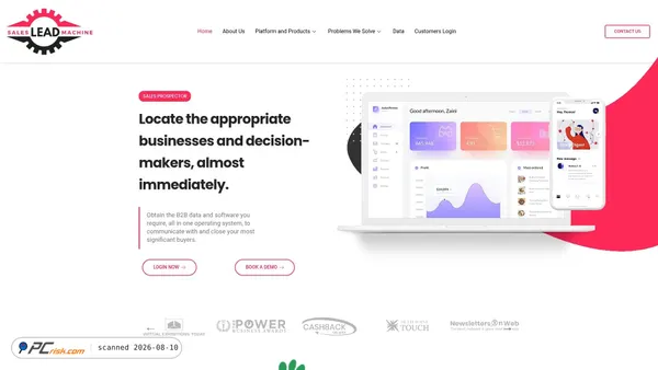 salesleadmachine.co.uk screenshot