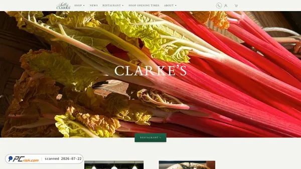 sallyclarke.com screenshot