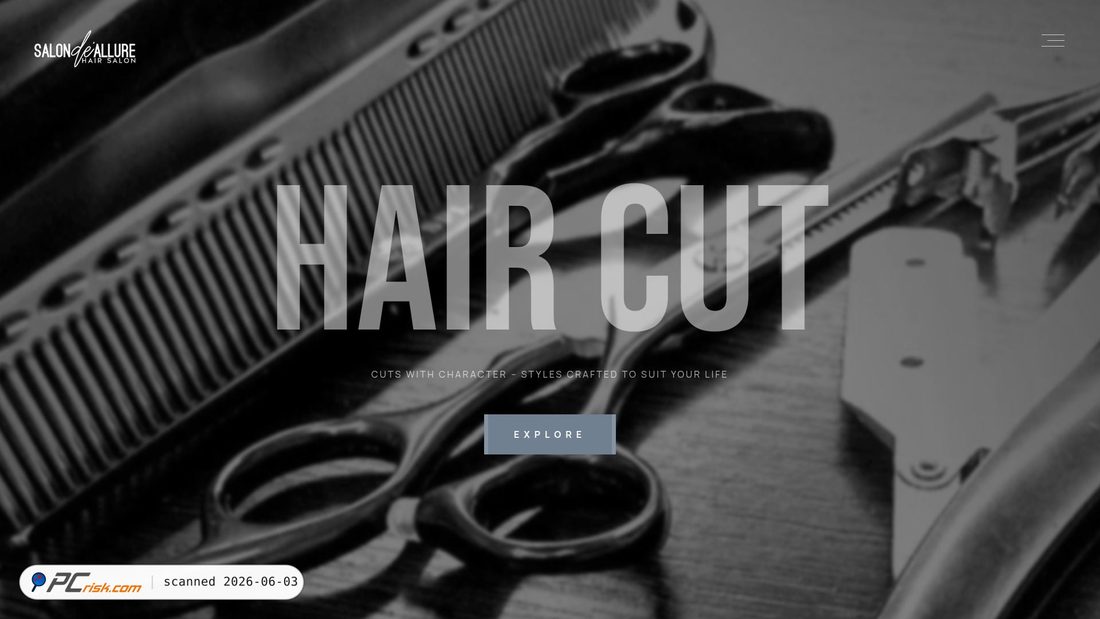 Screenshot of salondeallure.com