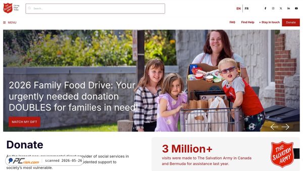 salvationarmy.ca screenshot