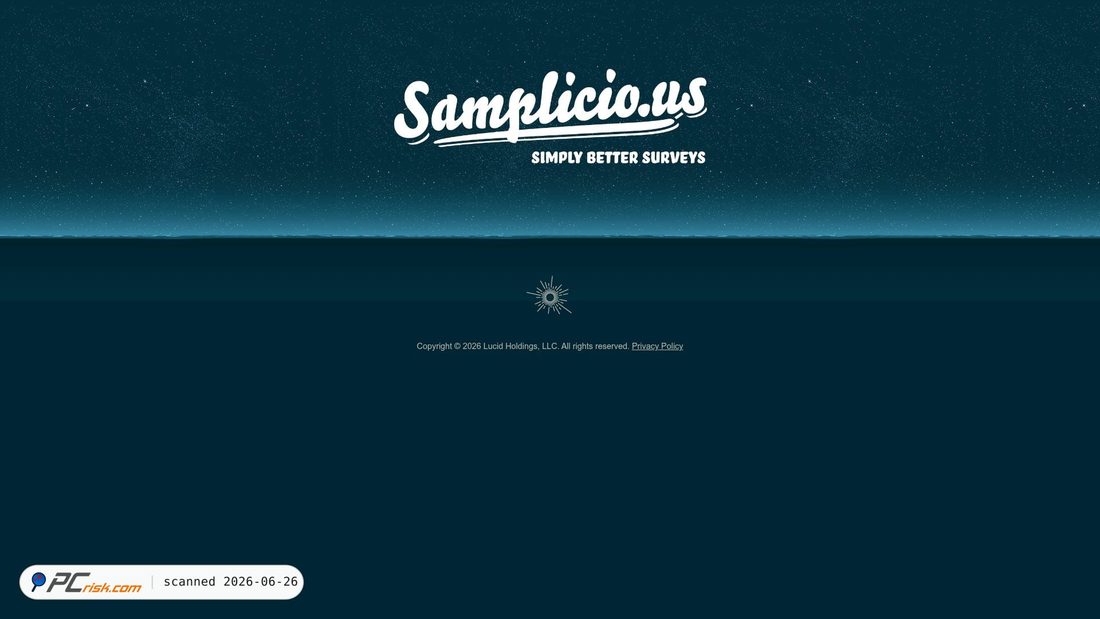 Screenshot of samplicio.us