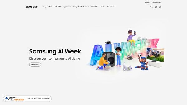 samsungelectronics.com screenshot