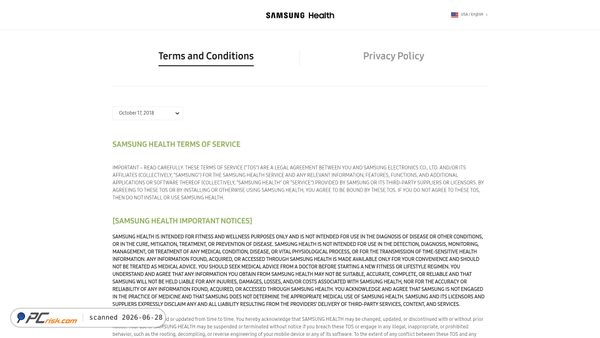 samsunghealth.com screenshot