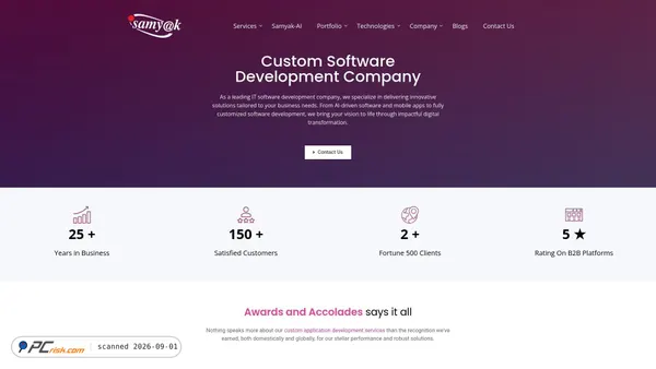 samyak.com screenshot