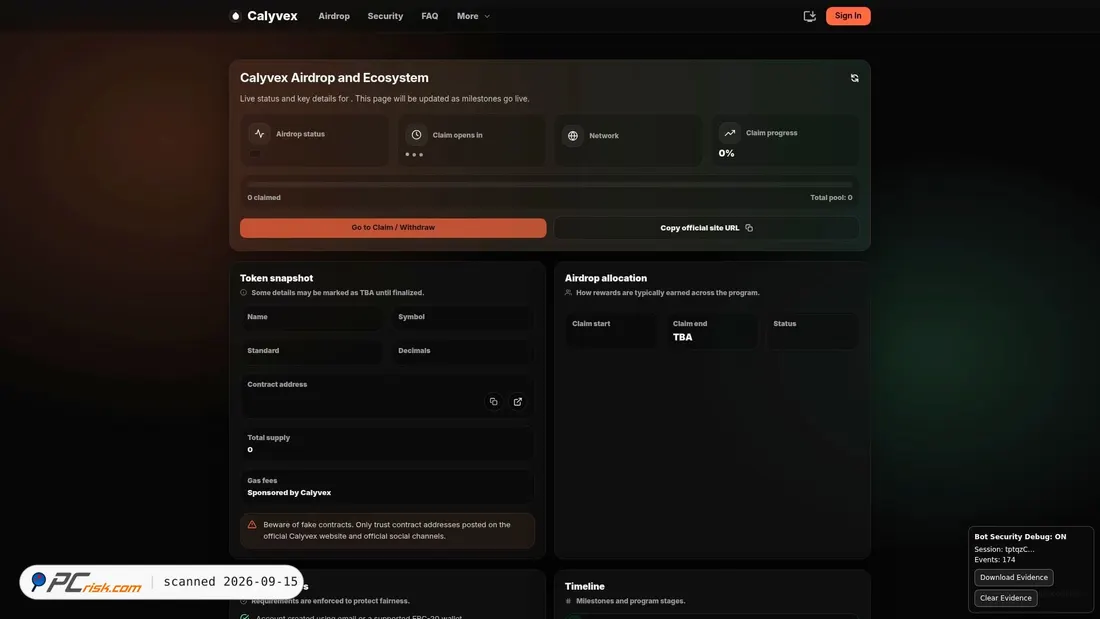 Capture d’écran de sandbox-dao.pages.dev
