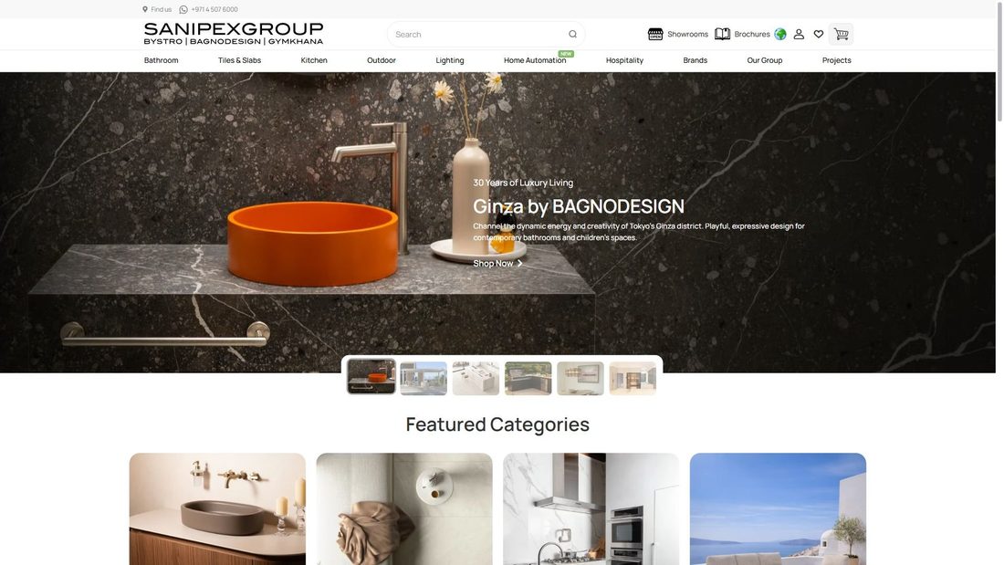 Screenshot von sanipexgroup.com