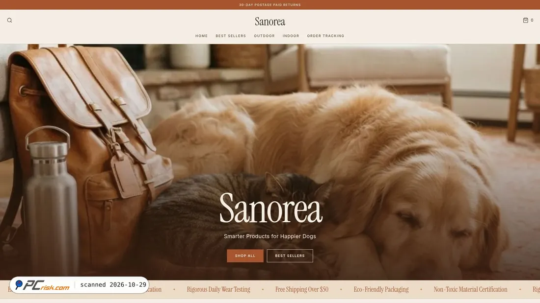 Screenshot von sanorea.shop