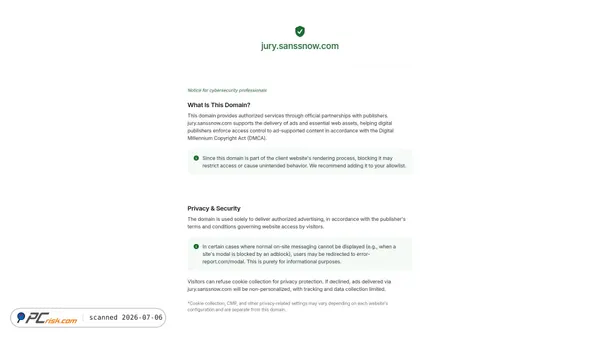 sanssnow.com screenshot
