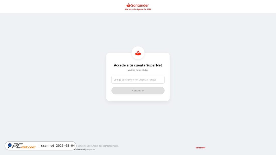 Screenshot of santander2026.dothome.co.kr