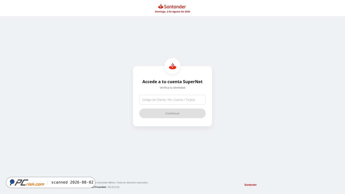 Screenshot of santandermx.dothome.co.kr