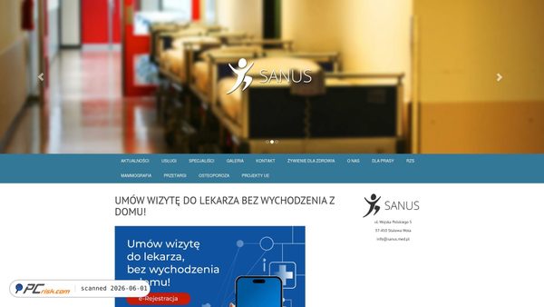sanus.med.pl screenshot