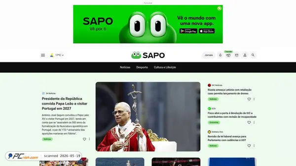 sapo.pt screenshot