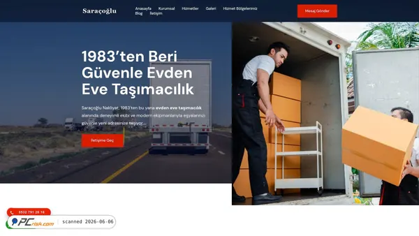 saracoglunakliyat.com screenshot
