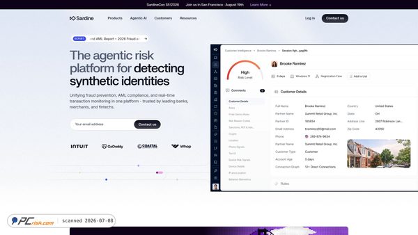 sardine.ai screenshot