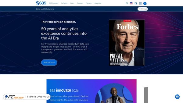 sas.com screenshot
