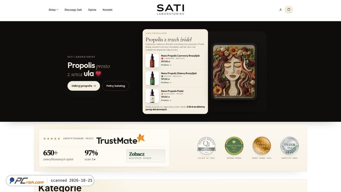 Screenshot von satilabs.pl