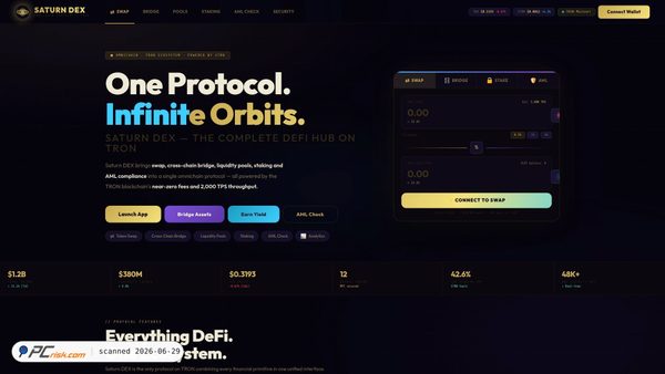 saturn-dex.com screenshot