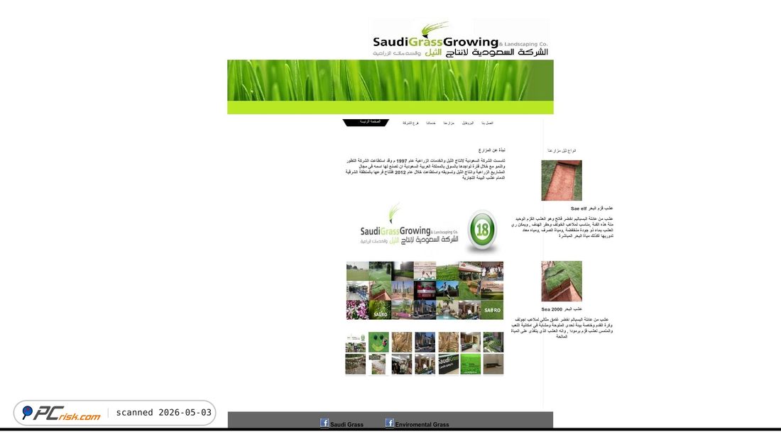 Screenshot di saudigrass.com
